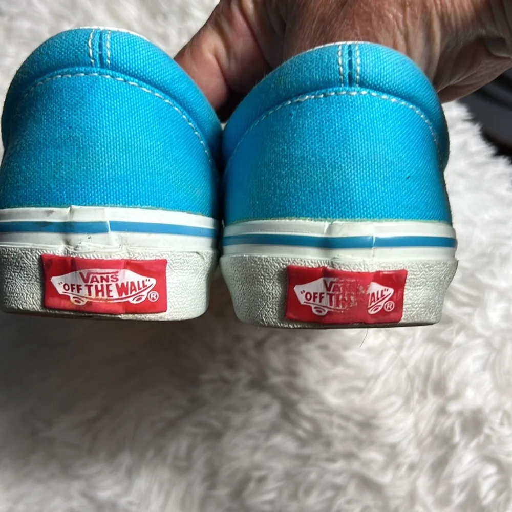 Vans Authentic Turquoise Sneakers Womens 8 Mens 6.5 - Picture 3 of 8